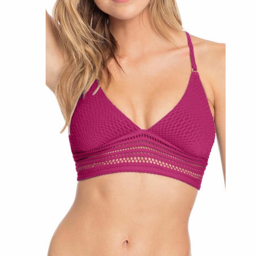 Robin Piccone Perla Halter Tie Back Bikini Top